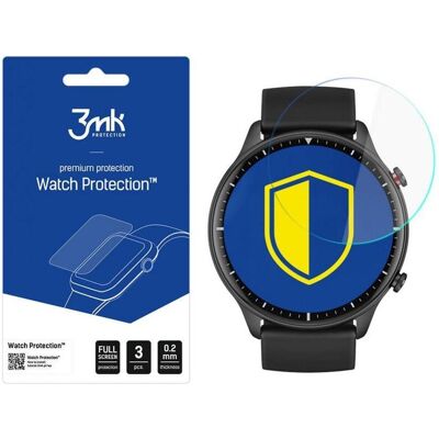 3MK protective film Watch Protection ARC for Xiaomi Amazfit GTR 2, Film de protection pour smartwatch, Transparent 3MK protective film Watch Protection ARC for Xiaomi Amazfit GTR 2, Film de protection pour smartwatch, Transparent