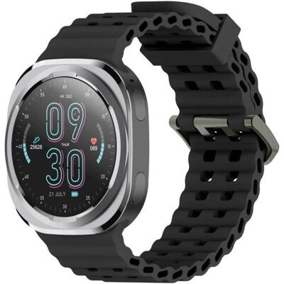Carneo GTR Falcon HR+/45/Sport Band/Schwarz (45 mm, sans carte SIM), Montre connectée Carneo GTR Falcon HR+/45/Sport Band/Schwarz (45 mm, sans carte SIM), Montre connectée