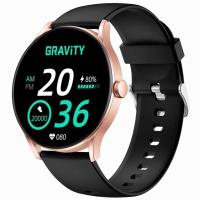 Gravity Smartwatch Smartwatch Czarny Różowy GT2-2 PRO (45 mm, sans carte SIM), Montre connectée Gravity Smartwatch Smartwatch Czarny Różowy GT2-2 PRO (45 mm, sans carte SIM), Montre connectée