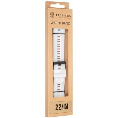 Tactical Strap - Quick Release Silicone Band 22mm White (22 mm, Silicone), Sangles de montre, Blanc Tactical Strap - Quick Release Silicone Band 22mm White (22 mm, Silicone), Sangles de montre, Blanc