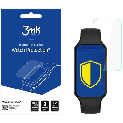 3MK Folia ARC+ Amazfit Band 7 Watch Folia plein écran, Film de protection pour smartwatch, Transparent 3MK Folia ARC+ Amazfit Band 7 Watch Folia plein écran, Film de protection pour smartwatch, Transparent