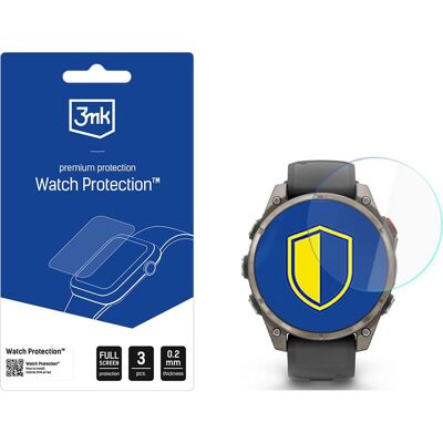 3MK Watch Protection ARC Smartwatch-Displayschutzfolie für Garmin Fenix 8 Pro 47 mm, Film de protection pour smartwatch, Transparent 3MK Watch Protection ARC Smartwatch-Displayschutzfolie für Garmin Fenix 8 Pro 47 mm, Film de protection pour smartwatch, Transparent