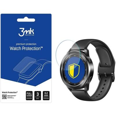 3MK FlexibleGlass Watch Xiaomi Watch S3 Szkło Hybrydowe, Film de protection pour smartwatch, Transparent 3MK FlexibleGlass Watch Xiaomi Watch S3 Szkło Hybrydowe, Film de protection pour smartwatch, Transparent