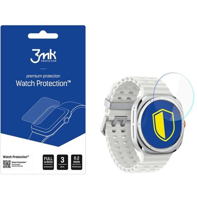 3MK FlexibleGlass Watch Sam Galaxy Watch 7 Ultra Szkło Hybrydowe, Film de protection pour smartwatch, Transparent 3MK FlexibleGlass Watch Sam Galaxy Watch 7 Ultra Szkło Hybrydowe, Film de protection pour smartwatch, Transparent