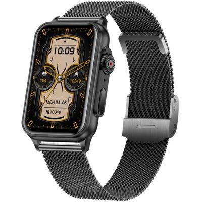 Rubicon Montre intelligente RNCF06 Czarny (44 mm, sans carte SIM), Montre connectée Rubicon Montre intelligente RNCF06 Czarny (44 mm, sans carte SIM), Montre connectée