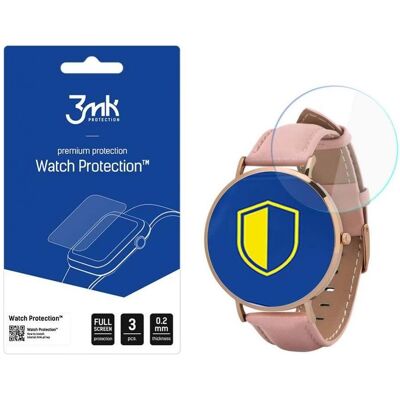 3MK FlexibleGlass Watch Garett Verona Szkło Hybrydowe, Film de protection pour smartwatch, Transparent 3MK FlexibleGlass Watch Garett Verona Szkło Hybrydowe, Film de protection pour smartwatch, Transparent