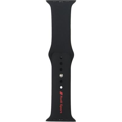 Tech-Protect Sport Red Logo Silicone Watch Strap for Apple Watch 44 / 45 / 46 / 49 mm - black (Silicone), Sangles de montre, Noir Tech-Protect Sport Red Logo Silicone Watch Strap for Apple Watch 44 / 45 / 46 / 49 mm - black (Silicone), Sangles de montre, Noir