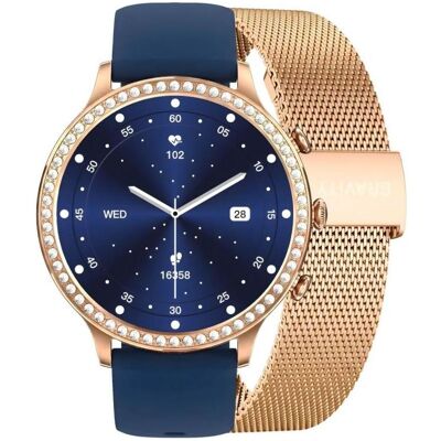 Gravity Smartwatch Różowe Złoto Pasek i Bransoleta GT5-6 (44 mm, sans carte SIM), Montre connectée Gravity Smartwatch Różowe Złoto Pasek i Bransoleta GT5-6 (44 mm, sans carte SIM), Montre connectée