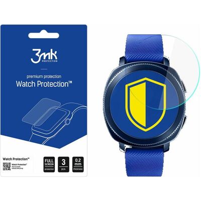 3MK FlexibleGlass Sam Gear Sport GP-R600 Szkło Hybrydowe, Film de protection pour smartwatch, Transparent 3MK FlexibleGlass Sam Gear Sport GP-R600 Szkło Hybrydowe, Film de protection pour smartwatch, Transparent