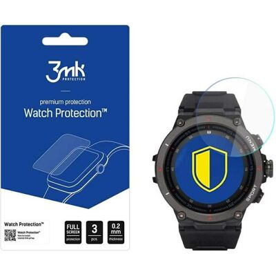 3MK FlexibleGlass Watch Garett GRS Pro Szkło Hybrydowe, Film de protection pour smartwatch, Transparent 3MK FlexibleGlass Watch Garett GRS Pro Szkło Hybrydowe, Film de protection pour smartwatch, Transparent