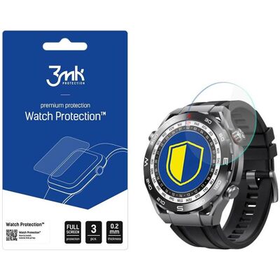 3MK FlexibleGlass Watch Huawei Watch Ultimate Szkło Hybrydowe, Film de protection pour smartwatch, Transparent 3MK FlexibleGlass Watch Huawei Watch Ultimate Szkło Hybrydowe, Film de protection pour smartwatch, Transparent