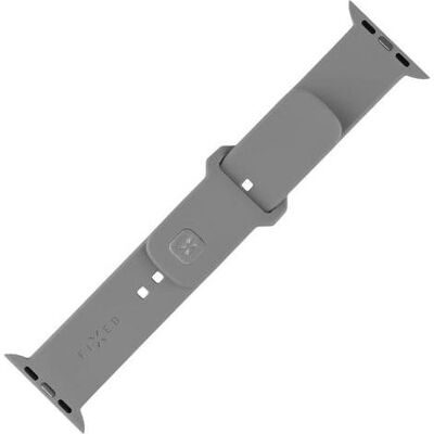 Fixed Bracelet sportif en silicone pour Apple Watch 42/44/45/46mm, gris clair (Silicone), Sangles de montre, Gris Fixed Bracelet sportif en silicone pour Apple Watch 42/44/45/46mm, gris clair (Silicone), Sangles de montre, Gris