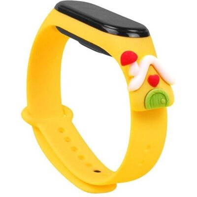 Hurtel Bracelet de Noël pour Xiaomi Mi Band 4 / Mi Band 3 Bracelet de Noël en silicone Jaune (housse) (Plastique), Sangles de montre, Jaune Hurtel Bracelet de Noël pour Xiaomi Mi Band 4 / Mi Band 3 Bracelet de Noël en silicone Jaune (housse) (Plastique), Sangles de montre, Jaune