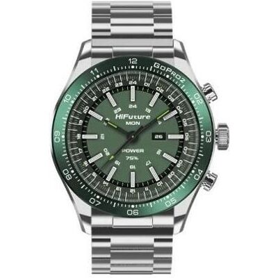 HiFuture Montre connectée GO PRO2 SILVER GREEN SMARTWATCH - ZEGAREK, Montre connectée HiFuture Montre connectée GO PRO2 SILVER GREEN SMARTWATCH - ZEGAREK, Montre connectée