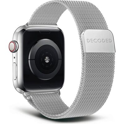 Decoded Bracelet de traction milanais 42/44/45mm Titane (22 mm, 44 mm, 45 mm, 46 mm, 49 mm, Acier inoxydable, Acier inoxydable), Sangles de montre, Blanc, Argent Decoded Bracelet de traction milanais 42/44/45mm Titane (22 mm, 44 mm, 45 mm, 46 mm, 49 mm, Acier inoxydable, Acier inoxydable), Sangles de montre, Blanc, Argent