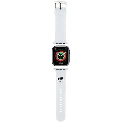 Bracelet pour montre en caoutchouc 3D blanc Karl Lagerfeld - Type de montre Bracelet pour montre en caoutchouc 3D blanc Karl Lagerfeld - Type de montre