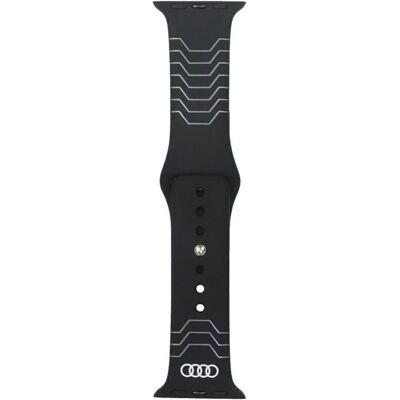 Karl Lagerfeld Geometric Pattern Silicone Watch Strap for Apple Watch 40 / 41 / 42 mm - black (Silicone), Sangles de montre, Noir Karl Lagerfeld Geometric Pattern Silicone Watch Strap for Apple Watch 40 / 41 / 42 mm - black (Silicone), Sangles de montre, Noir