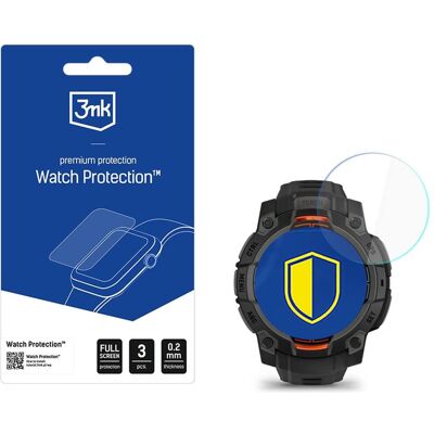 3MK hybridní sklo Watch Protection FlexibleGlass pro Garmin Instinct 3 Tactical Edition 45mm (Solar), Film de protection pour smartwatch, Transparent 3MK hybridní sklo Watch Protection FlexibleGlass pro Garmin Instinct 3 Tactical Edition 45mm (Solar), Film de protection pour smartwatch, Transparent