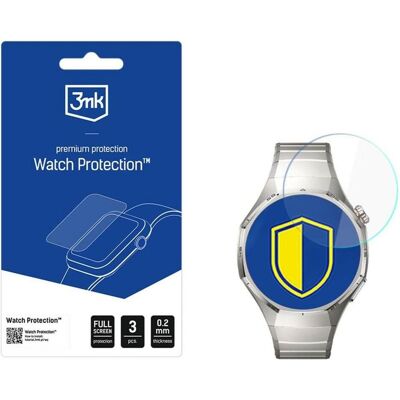 3MK hybridní sklo Watch Protection FlexibleGlass pro Huawei Watch GT 6 Pro 46mm, Film de protection pour smartwatch, Transparent 3MK hybridní sklo Watch Protection FlexibleGlass pro Huawei Watch GT 6 Pro 46mm, Film de protection pour smartwatch, Transparent