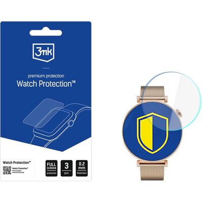 3MK Watch Protection ARC smartwatch screen protector on Garett Rose, Film de protection pour smartwatch, Transparent 3MK Watch Protection ARC smartwatch screen protector on Garett Rose, Film de protection pour smartwatch, Transparent