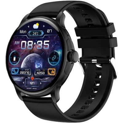 Rubicon Damen-Smartwatch RNCF35 SCHWARZ Armband + Armband (46 mm, sans carte SIM), Montre connectée Rubicon Damen-Smartwatch RNCF35 SCHWARZ Armband + Armband (46 mm, sans carte SIM), Montre connectée