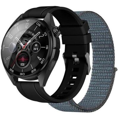 Nilox Smartwatch Trailpro 1.43" Sportivo GPS Integrato + 2 Cinturini (45.95 mm), Montre connectée Nilox Smartwatch Trailpro 1.43" Sportivo GPS Integrato + 2 Cinturini (45.95 mm), Montre connectée
