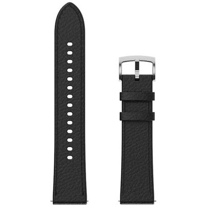 Amazfit Bracelet en cuir universel 20 mm, noir (Cuir, Similicuir), Sangles de montre, Noir Amazfit Bracelet en cuir universel 20 mm, noir (Cuir, Similicuir), Sangles de montre, Noir