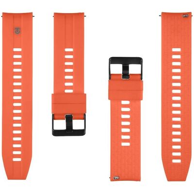 Tactical Strap - Quick Release Silicone Band 22mm Orange (22 mm, Métal, Silicone), Sangles de montre, Orange Tactical Strap - Quick Release Silicone Band 22mm Orange (22 mm, Métal, Silicone), Sangles de montre, Orange
