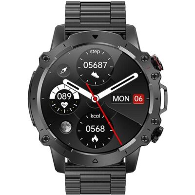 Rubicon Herren-Smartwatch RNCF18-1 SCHWARZ Armband + Armband, Montre connectée Rubicon Herren-Smartwatch RNCF18-1 SCHWARZ Armband + Armband, Montre connectée