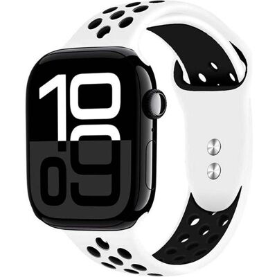 Crong Bracelet Apple Watch 38-42mm ultra-léger (22 mm, Silicone), Sangles de montre, Multicolore, Blanc Crong Bracelet Apple Watch 38-42mm ultra-léger (22 mm, Silicone), Sangles de montre, Multicolore, Blanc