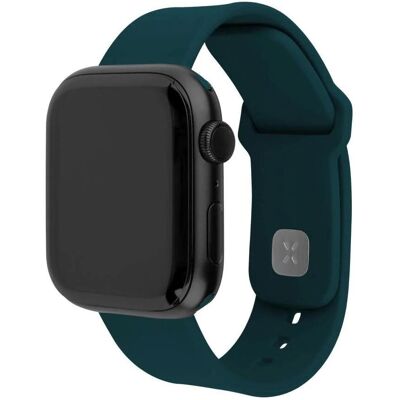 Fixed Bracelet en silicone pour Apple Watch 42/44/45/46mm, vert foncé (Acier inoxydable, Silicone), Sangles de montre, Vert Fixed Bracelet en silicone pour Apple Watch 42/44/45/46mm, vert foncé (Acier inoxydable, Silicone), Sangles de montre, Vert