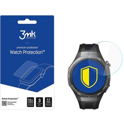 3MK SzkÅo hybrydowe Watch Protection FlexibleGlass na Huawei Watch GT5 Pro 46mm, Film de protection pour smartwatch, Transparent 3MK SzkÅo hybrydowe Watch Protection FlexibleGlass na Huawei Watch GT5 Pro 46mm, Film de protection pour smartwatch, Transparent