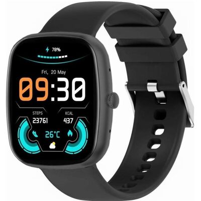 Gravity Smartwatch Czarny 2 Paski GT18-9 (38 mm, sans carte SIM), Montre connectée Gravity Smartwatch Czarny 2 Paski GT18-9 (38 mm, sans carte SIM), Montre connectée