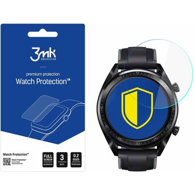 3MK hybrid glass Watch Protection FG for Huawei WATCH GT, Film de protection pour smartwatch, Transparent 3MK hybrid glass Watch Protection FG for Huawei WATCH GT, Film de protection pour smartwatch, Transparent