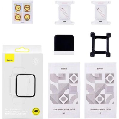 Baseus Film de protection 40mm pour AP Watch 4/5/6/SE/SE 2, Transparent, Film de protection pour smartwatch, Transparent Baseus Film de protection 40mm pour AP Watch 4/5/6/SE/SE 2, Transparent, Film de protection pour smartwatch, Transparent