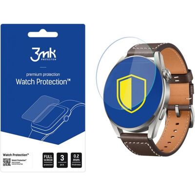 3MK hybrid glass Watch Protection FG for Huawei Watch 3 Pro, Film de protection pour smartwatch, Transparent 3MK hybrid glass Watch Protection FG for Huawei Watch 3 Pro, Film de protection pour smartwatch, Transparent