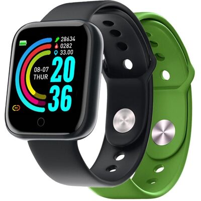 Celly TRAINERBEAT Noir (45 mm, sans carte SIM), Montre connectée Celly TRAINERBEAT Noir (45 mm, sans carte SIM), Montre connectée