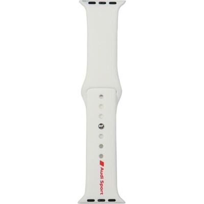 Karl Lagerfeld Sport Red Logo Silicone Watch Strap for Apple Watch 40 / 41 / 42 mm - white (Silicone), Sangles de montre, Blanc Karl Lagerfeld Sport Red Logo Silicone Watch Strap for Apple Watch 40 / 41 / 42 mm - white (Silicone), Sangles de montre, Blanc