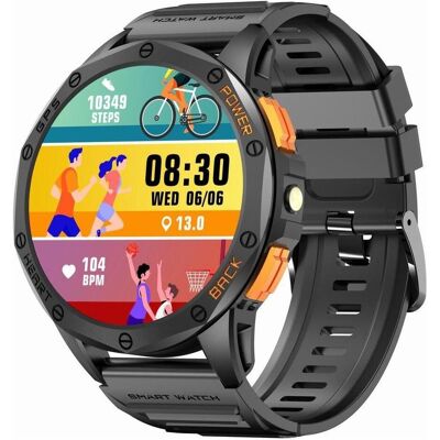 Gravity GPS GT24-2 Herren-Smartwatch, schwarzes Silikonarmband + weisses Silikonarmband (48 mm, sans carte SIM), Montre connectée Gravity GPS GT24-2 Herren-Smartwatch, schwarzes Silikonarmband + weisses Silikonarmband (48 mm, sans carte SIM), Montre connectée