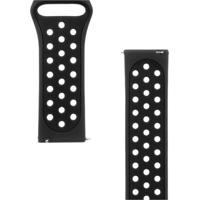 Source Double Silicone Band 22mm (22 mm, Silicone), Sangles de montre, Noir Source Double Silicone Band 22mm (22 mm, Silicone), Sangles de montre, Noir