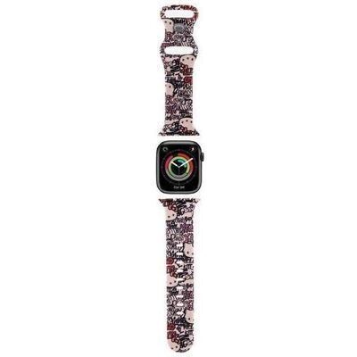 Bracelet Hello Kitty pour Apple Watch - Graffiti Rose Bracelet Hello Kitty pour Apple Watch - Graffiti Rose