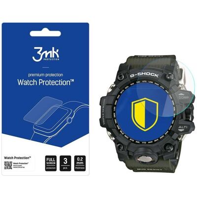 3MK Casio G-SHOCK Mudmaster - Watch Protection™ v. FlexibleGlass Lite, Film de protection pour smartwatch, Transparent 3MK Casio G-SHOCK Mudmaster - Watch Protection™ v. FlexibleGlass Lite, Film de protection pour smartwatch, Transparent