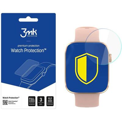 3MK Folia ARC Watch Armodd Squarz 11 Folia plein écran, Film de protection pour smartwatch, Transparent 3MK Folia ARC Watch Armodd Squarz 11 Folia plein écran, Film de protection pour smartwatch, Transparent