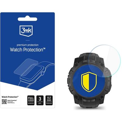 3MK Smartwatch-Displayschutzfolie Watch FlexibleGlass für Garmin Instinct 3 Tactical Edition 50 mm, Film de protection pour smartwatch, Transparent 3MK Smartwatch-Displayschutzfolie Watch FlexibleGlass für Garmin Instinct 3 Tactical Edition 50 mm, Film de protection pour smartwatch, Transparent