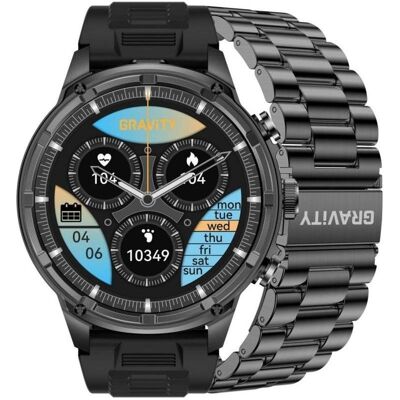 Gravity Bracelet pour montre connectée + bracelet (Acier inoxydable, Silicone), Sangles de montre, Noir Gravity Bracelet pour montre connectée + bracelet (Acier inoxydable, Silicone), Sangles de montre, Noir