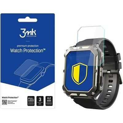 3MK FlexibleGlass Watch Cubot C20 Pro Szkło Hybrydowe, Film de protection pour smartwatch, Transparent 3MK FlexibleGlass Watch Cubot C20 Pro Szkło Hybrydowe, Film de protection pour smartwatch, Transparent