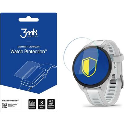 3MK Montre FlexibleGlass Garmin Forerunner 165 Szkło Hybrydowe, Film de protection pour smartwatch, Transparent 3MK Montre FlexibleGlass Garmin Forerunner 165 Szkło Hybrydowe, Film de protection pour smartwatch, Transparent