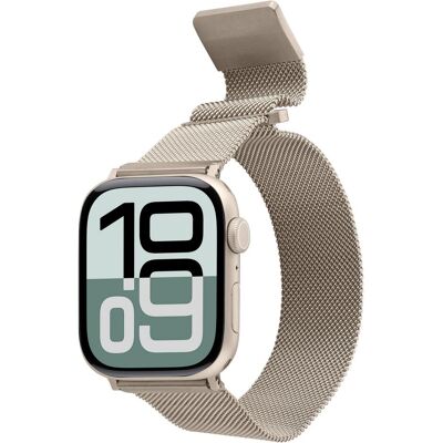 Cellular Line Steel Band - Apple Watch (Acier inoxydable), Sangles de montre, Beige Cellular Line Steel Band - Apple Watch (Acier inoxydable), Sangles de montre, Beige