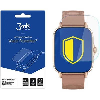 3MK protective film Watch Protection ARC for Xiaomi Amazfit GTS 3, Film de protection pour smartwatch, Transparent 3MK protective film Watch Protection ARC for Xiaomi Amazfit GTS 3, Film de protection pour smartwatch, Transparent