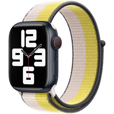 Devia Bracelet en nylon, bicolore, beige, tressé, pour Apple Watch / 44/45/46 mm / nylon (Nylon), Sangles de montre, Beige Devia Bracelet en nylon, bicolore, beige, tressé, pour Apple Watch / 44/45/46 mm / nylon (Nylon), Sangles de montre, Beige